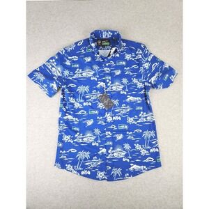 NWT Reyn Spooner SEATTLE SEAHAWKS THROWBACK BUTTON FRONT Hawaiian Shirt SZ Small